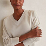 NWT Haven Well Within Organic Cotton French Terry V Photo 0