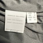 Rebecca Vallance Moon River Metallic Velvet Minidress Women's 2 Black NWT Photo 5