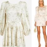 Love Shack Fancy NWT $525 Canary Yellow Garcia Scoop Neck Long Sleeves Dress 2 Photo 5