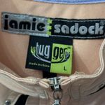 Jamie Sadock Hugger Womens‎ Large Golf Top Shiny Peach Zip Athletic Orange Photo 5