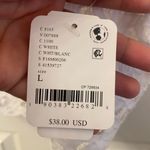 Free People  White Lace Bralette with Floral Design size large Photo 1