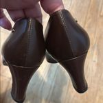 Etienne Aigner  Women's oxblood burgundy leather heels made in Spain‎ 9.5 Photo 4