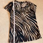 Susan Lawrence  Black and White Zebra Print Top Photo 8