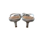 Abound  Tina Kitten Heel Sandal Size 6 Silver Open Square Toe Photo 4