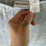 Vintage Boho Light Blue Yellow Paisley Maxi Skirt Size 14 Photo 2