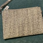 Simply Southern  NWT clutch wristlet gray snakeskin Photo 5