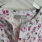 Woman Within  Floral Button Down White Blouse 22/24 Photo 1