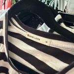 Marine layer  Stripe Crew Neck Short Sleeve Tee Black White Medium Photo 2