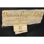 Vintage Victoria Royal Hong Kong Beaded Halter Gown Red Black Tassel Dress Small Photo 12