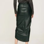 Veronica Beard  Faux Leather Ari Skirt Size 4 Photo 1
