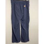 Carhartt Force Women Petite Medium Blue Cargo Scrub Pants Workwear Utility Photo 4