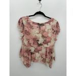 Madden Girl  Y2k Babydoll Top Size XL Floral Whimsigoth Fairy Boho Ruffle Sheer Photo 1