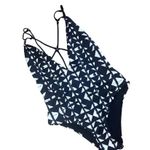 DOLCE VITA Punk Zulu Black and White Print One Piece Swimsuit Small S Strappy Photo 2