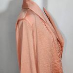 143 Story  Peach Satin Blazer NWT Size Small Crinkled Tangerine Blazer Photo 4