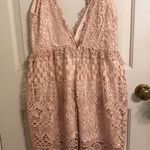 Tobi Light Pink Lace Dress Photo 5