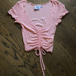 Princess Polly Pink Ruched Tee Photo 0