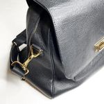 ECTU Palermo Italian Calfskin Leather Weekender Bag in Black Photo 3