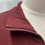 Lou & grey  Signaturesoft Plush Quarter Zip Pullover Sweatshirt Women XL Burgundy Photo 6