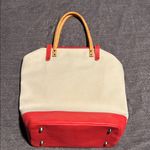 Original Flea Red and Tan Canvas Tote Bag Made in New York 20 out of 100 Photo 3