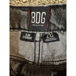 BDG Jeans Womens 26 Washed Black Slim Straight Distressed Cotton Denim Dark Wash Photo 4