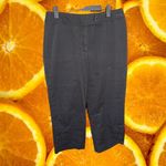 Requirements RQT Black Capri Pants with Decorative Buttons Size 8‎ Photo 1