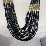 Sophia Collection NEW  Large Beaded Statement Necklace and Earrings 28” Photo 1