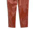 Aritzia  Wilfred‎ Shirley Pant Vegan Patent Leather Rust Brown Size 4 Photo 9