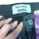 Reformation  High Rise Skinny Jeans in Gibson Wash Size 23 Gray Black Denim Photo 5