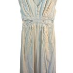 Anna Cate Dress Womens L Ivory Adele Cut Out Embroidery Boho Aztec Wedding White Size L Photo 1