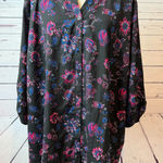 Catherines  Plus size tunic top 3XWP Womens 3X Petite Button front blouse Shirt Photo 0