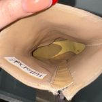 Hill & Dale Vintage 1970s Designer Tan Beige Leather Swirl Low Heel Ankle Boots Photo 11