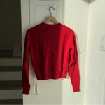 Reformation NWT Dana Cashmere Crewneck Sweater in Crimson Red Photo 2
