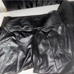 Nine West Leggings Leather Look Shiny Black Photo 0