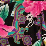 WonderBra by Christina Vintage Black Floral Swimsuit Womens Size 14 36BC Ruffle Photo 11