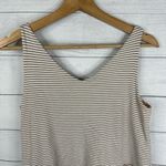 Garnet Hill Womens size XS Tiered Striped Sleeveless Tank Top Blouse Photo 4