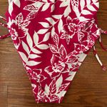 NWT Pink Floral Side Cinch Racer Back Medium Coverage One Piece Swimsuit Size XL Photo 10
