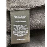 EXPRESS Faux Suede Mini Dress Size XS Black Fringe V-Neck Bohemian Whimsey Goth Photo 7