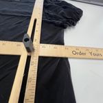 Club Monaco Shirt Womens XS Black Puff Sleeve Lyocell Silk Blend Ruched Top Photo 7