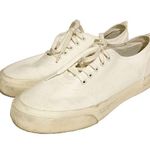 Everlane  Size 9.5 Organic Cotton Sneakers Womens Off White Unbleached Rubber Photo 0