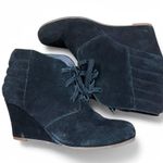 DV by Dolce Vit DV BY DOLCE VITA Black Suede Wedge Booties Size 9 Photo 2