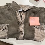 Zenana Outfitters Cotton waffle acid wash oversized Shacket by Large Photo 5