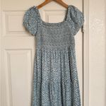  Daily Practice by Anthropologie Tiered Maxi Dress Blue White Small Photo 4