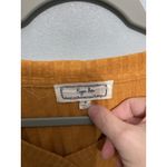 Hippie Rose  Mustard Yellow Ribbed V Neck Long Sleeve Cropped Sweater Top Size S Photo 2