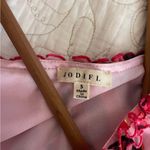 JODIFL  Take Me to Brunch Dress Size Small Printed Mini Pink Black Puff Sleeves Photo 2