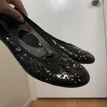Sesto Meucci  Laser floral Cut Out Black Patent slip on Flats size US 6.5 Photo 4
