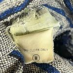 Numero Uno Size M Long Sleeve Belted Shirt Dress Gray Tweed Blue Stripe Academia Size M Photo 6