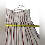 No Boundaries  Red White Blue Lace Striped Halter Bikini Top XXL | beaded string Photo 8