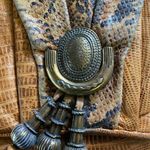Vintage Sharif Snakeskin Crossbody Western Coastal Cowgirl Neutral Boho Chic Photo 2
