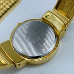 Ladies Quartz analog 30mm gold tone cuff bracelet watch white dial size 7” runs Photo 5