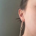 EXPRESS Gold Dangle Earrings Photo 1